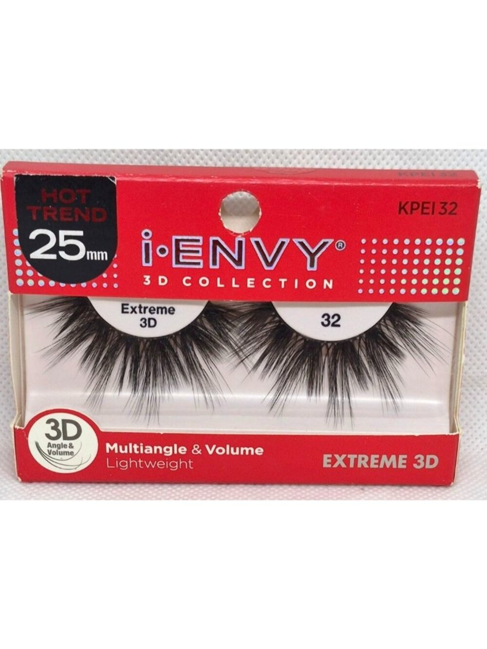 I-Envy 3D Collection Extreme 3D Eyelashes 25mm Multiangle & Volume Lightweight